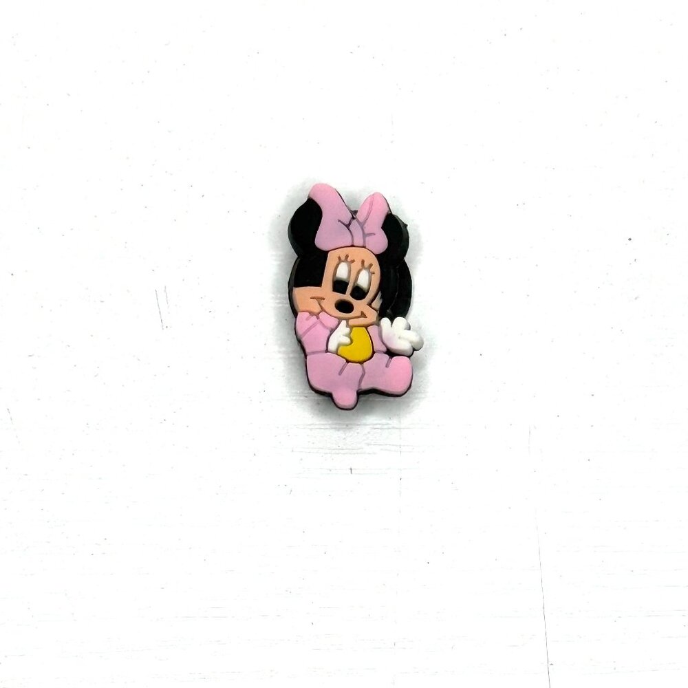 Disney Baby Minnie Mouse Pink Jibbitz Crocs Shoe Decoration Charm